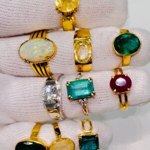Rings all of gemstones