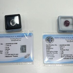 Natural Lab Certified Gems
