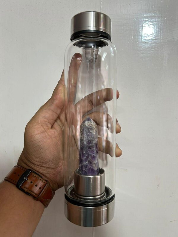Amethyst Stone in Bottle (With Cover)