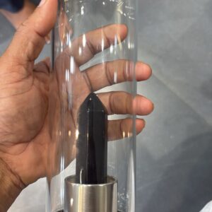 Black Tourmaline Stone in Bottle (With Cover)