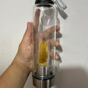 Citrine Stone in Bottle (With Cover)