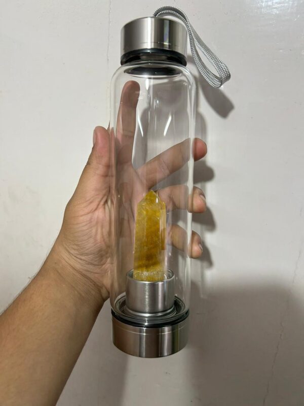 Citrine Stone in Bottle (With Cover)