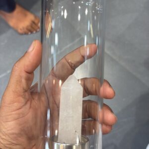 Clear Quartz Stone in Bottle (With Cover)
