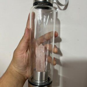 Rose Quartz in Bottle (With Cover)