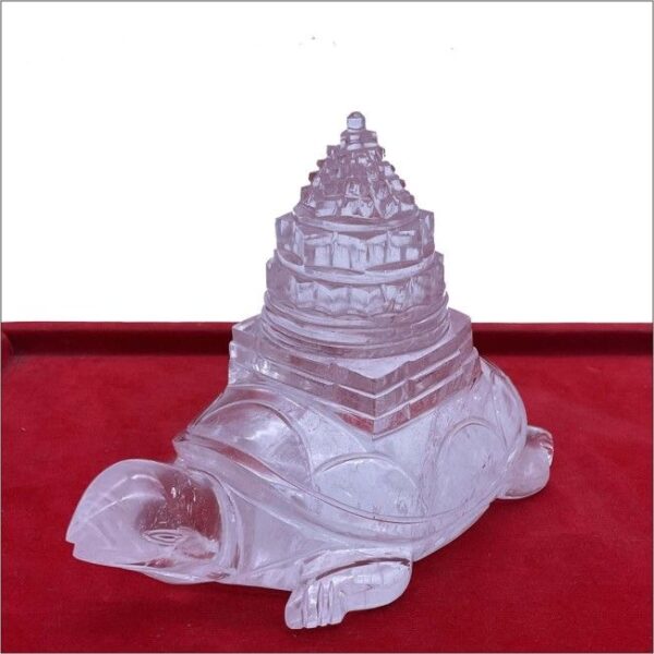 Sphatik Shree Yantra on Tortoise - Image 2